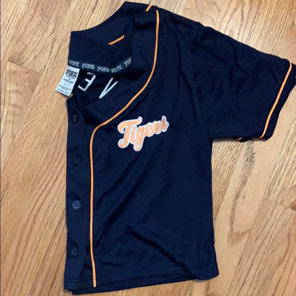 Victoria secret PINK crop DETROIT tigers jersey